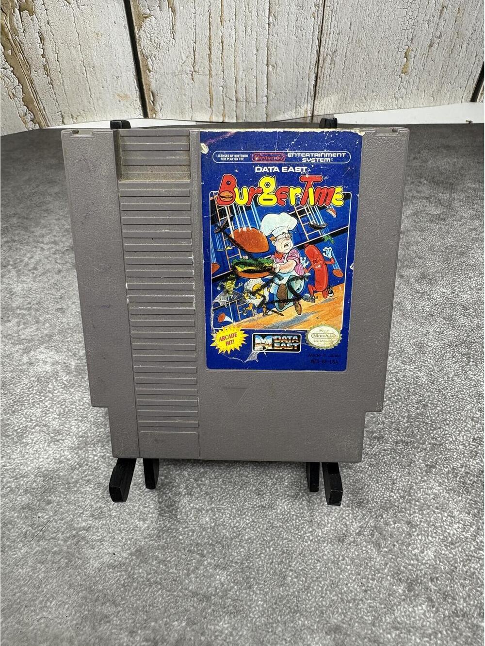 BurgerTime NES Nintendo Cartridge Data East Arcade Classic Tested Working